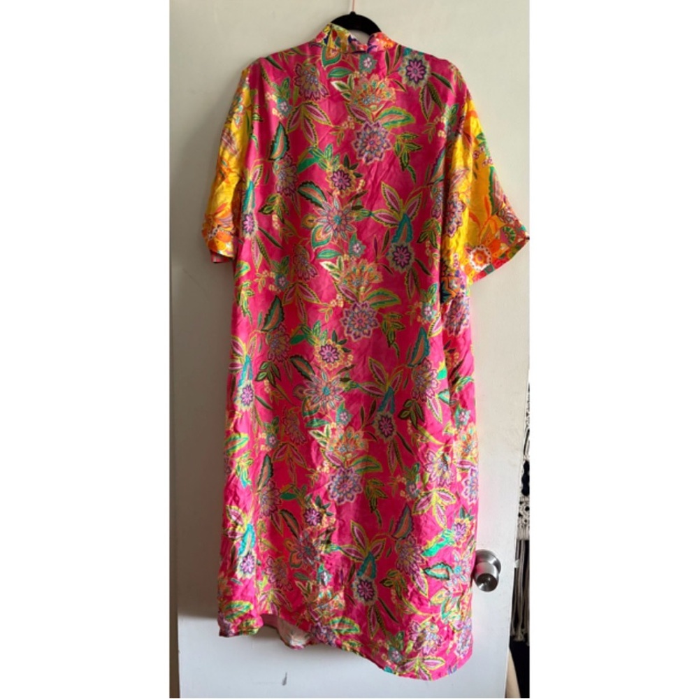 Johnny Was Flamingo and Sunshine Mix Long Kimono - Picture 5 of 5